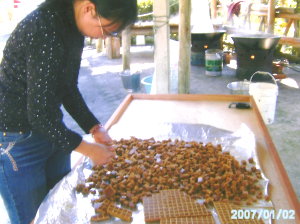 製造薑母糖過程